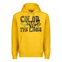 Lemon color outside the lines Premium Hoodie - CowhideDigitalArt