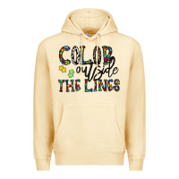 Pina Colada color outside the lines Premium Hoodie - CowhideDigitalArt