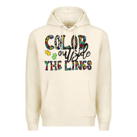 Tofu color outside the lines Premium Hoodie - CowhideDigitalArt