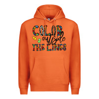 Carrot color outside the lines Premium Hoodie - CowhideDigitalArt