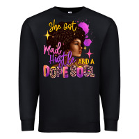 Black She got mad hustle and a dope soul Premium Sweatshirt - RanaPortraitStore