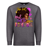 Charcoal Heather She got mad hustle and a dope soul Premium Sweatshirt - RanaPortraitStore