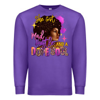 Purple She got mad hustle and a dope soul Premium Sweatshirt - RanaPortraitStore