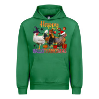 Emerald Happy Hallothanksmas Chick Urban Hoodie - BundleAndBundleShop