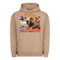 Pigment Burro Happy Hallothanksmas Chick Urban Hoodie - BundleAndBundleShop