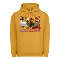 Pigment Peanut Butter Happy Hallothanksmas Chick Urban Hoodie - BundleAndBundleShop
