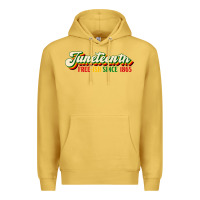 Antique Gold juneteenth free ish since 1865 Premium Hoodie - HRA Design Shop