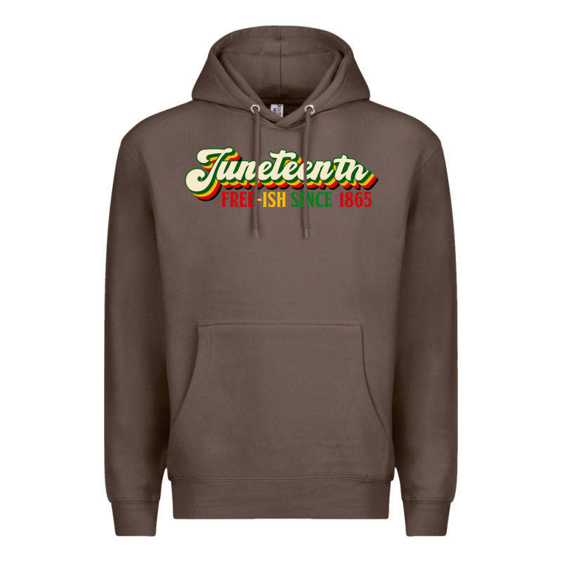 Juneteenth Free Ish Since 1865 Premium Hoodie by HRA Design Shop | Teevron