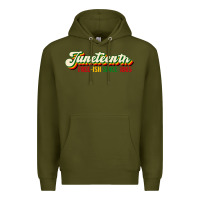 Army Green juneteenth free ish since 1865 Premium Hoodie - HRA Design Shop