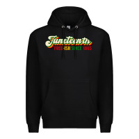 Black juneteenth free ish since 1865 Premium Hoodie - HRA Design Shop