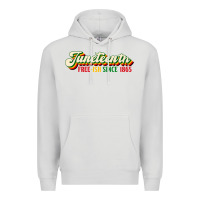 Dove Grey juneteenth free ish since 1865 Premium Hoodie - HRA Design Shop