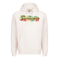 Pale Pink juneteenth free ish since 1865 Premium Hoodie - HRA Design Shop