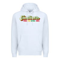 White juneteenth free ish since 1865 Premium Hoodie - HRA Design Shop