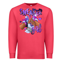 Cardinal Purple galaxy sneaker girl Premium Sweatshirt - RanaPortraitStore