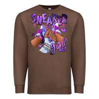 Chestnut Purple galaxy sneaker girl Premium Sweatshirt - RanaPortraitStore