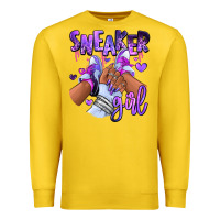 Lemon Purple galaxy sneaker girl Premium Sweatshirt - RanaPortraitStore