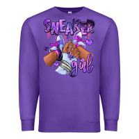 Purple Purple galaxy sneaker girl Premium Sweatshirt - RanaPortraitStore