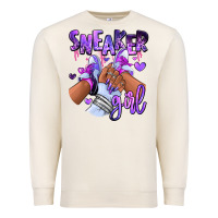Sandshell Purple galaxy sneaker girl Premium Sweatshirt - RanaPortraitStore