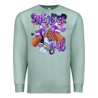 Seafoam Purple galaxy sneaker girl Premium Sweatshirt - RanaPortraitStore
