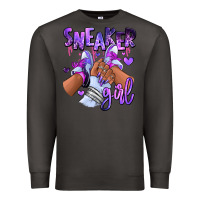Smoke Purple galaxy sneaker girl Premium Sweatshirt - RanaPortraitStore