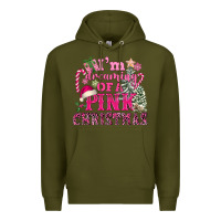 Army Green I Am Dreaming Of A Pink Christmas Premium Hoodie - FaDigitalArtStudio