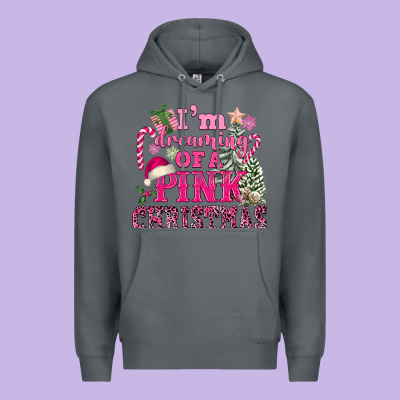 I Am Dreaming Of A Pink Christmas Premium Hoodie Designed By Fadigitalartstudio