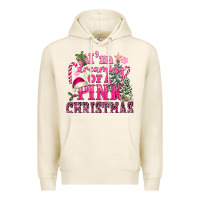 Tofu I Am Dreaming Of A Pink Christmas Premium Hoodie - FaDigitalArtStudio