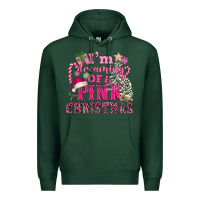 Sports Green I Am Dreaming Of A Pink Christmas Premium Hoodie - FaDigitalArtStudio