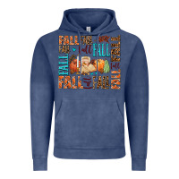 Vintage Denim fall fall  amd pumpkins Vintage Hoodie - AdoDesignShop
