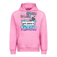 Fuchsia Pink splish splash your opinion is trash Urban Hoodie - JahusDesignShop