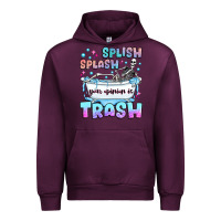 Mauve Wine splish splash your opinion is trash Urban Hoodie - JahusDesignShop