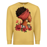 Antique Gold She who kneels before god can stand before anyone Premium Sweatshirt - RanaPortraitStore