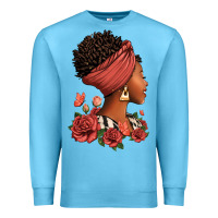 Ocean Blue She who kneels before god can stand before anyone Premium Sweatshirt - RanaPortraitStore