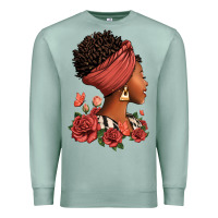 Seafoam She who kneels before god can stand before anyone Premium Sweatshirt - RanaPortraitStore