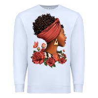 White She who kneels before god can stand before anyone Premium Sweatshirt - RanaPortraitStore