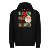 Black I Love A Man With A Beard Premium Hoodie - FaDigitalArtStudio