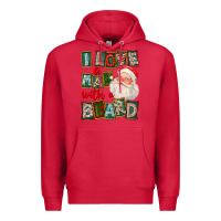 Cardinal I Love A Man With A Beard Premium Hoodie - FaDigitalArtStudio