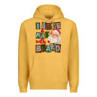 Mustard I Love A Man With A Beard Premium Hoodie - FaDigitalArtStudio