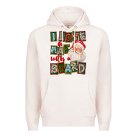 Pale Pink I Love A Man With A Beard Premium Hoodie - FaDigitalArtStudio