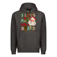 Smoke I Love A Man With A Beard Premium Hoodie - FaDigitalArtStudio