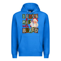 True Royal I Love A Man With A Beard Premium Hoodie - FaDigitalArtStudio