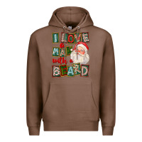 Chestnut I Love A Man With A Beard Premium Hoodie - FaDigitalArtStudio
