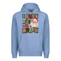 Colony Blue I Love A Man With A Beard Premium Hoodie - FaDigitalArtStudio