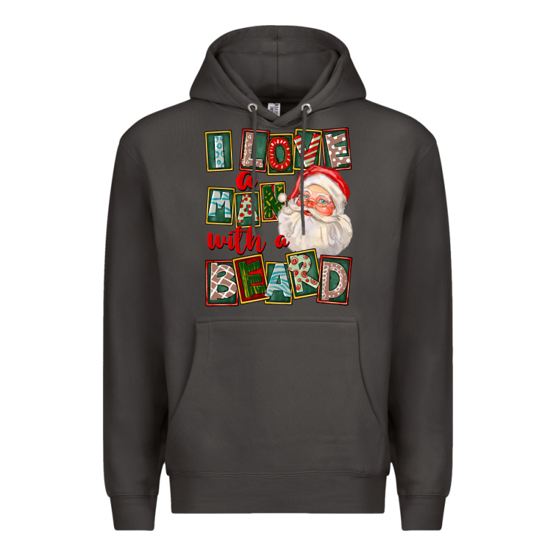 I Love A Man With A Beard Premium Hoodie by FaDigitalArtStudio | Teevron