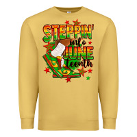 Antique Gold Steppin' into Juneteenth Premium Sweatshirt - RanaPortraitStore
