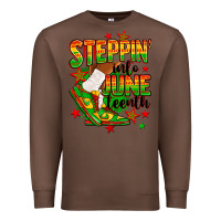 Chestnut Steppin' into Juneteenth Premium Sweatshirt - RanaPortraitStore