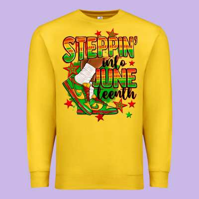 Premium Sweatshirt Steppin' into Juneteenth