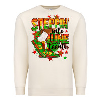 Sandshell Steppin' into Juneteenth Premium Sweatshirt - RanaPortraitStore