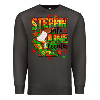 Smoke Steppin' into Juneteenth Premium Sweatshirt - RanaPortraitStore