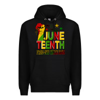 Black juneteenth fist free ish since 1865 Premium Hoodie - HRA Design Shop